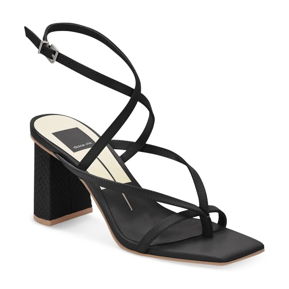 Dolce Vita Paros Strappy Black Heeled Sandal